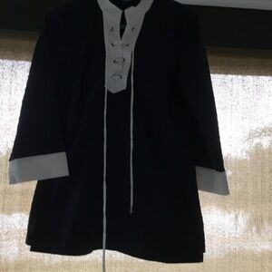 Brooks Brothers Black and White Blouse